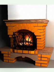 Projekt murowanego kominka