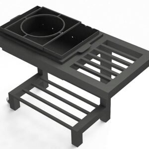 Grill z paleniskiem stal