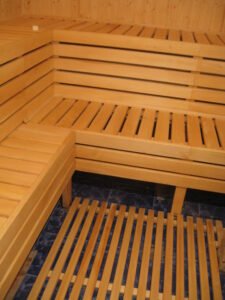 sauna z drewna