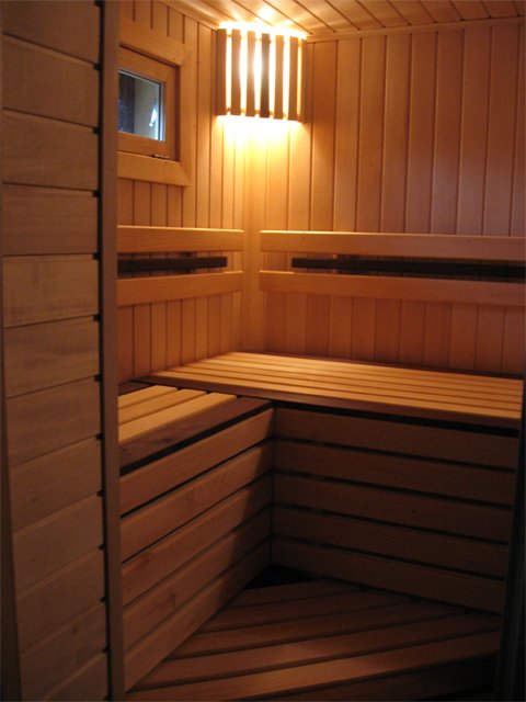 sauna z drewna