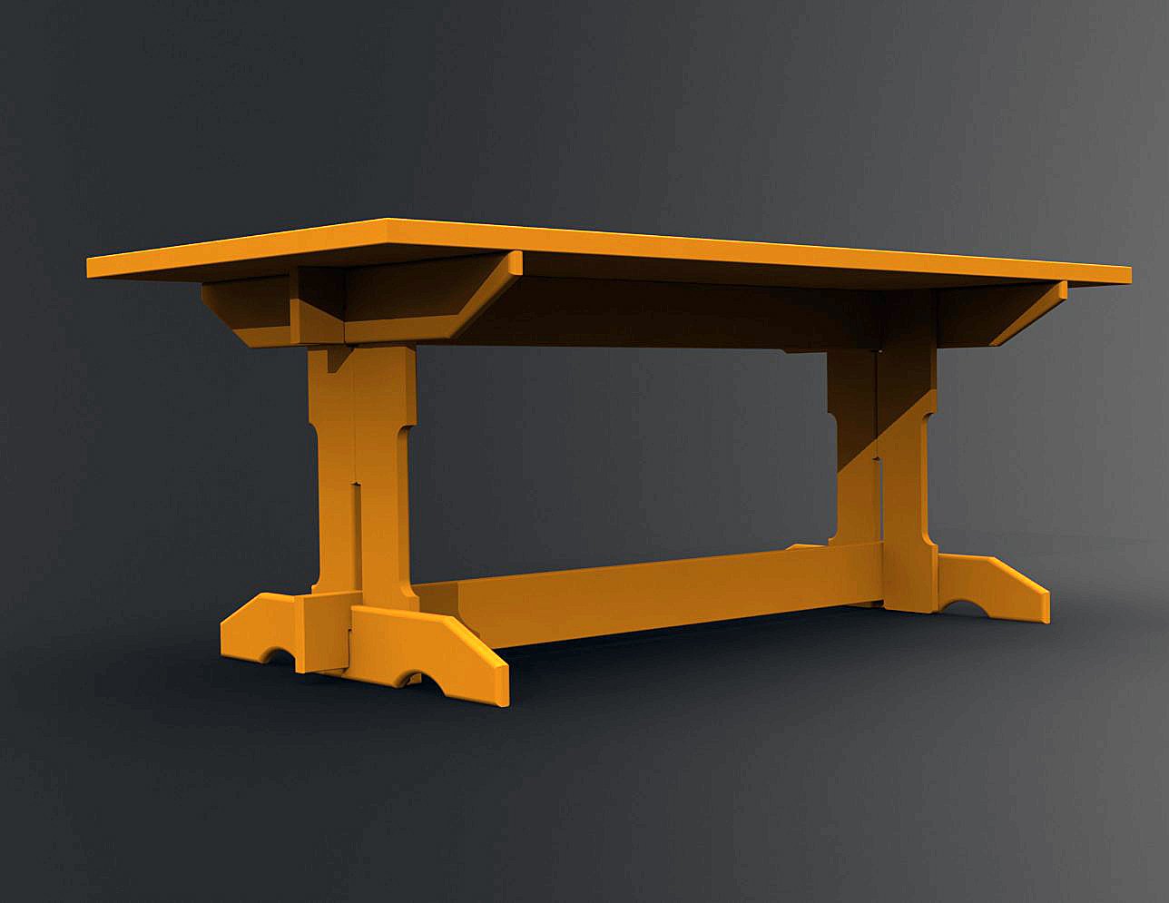 Projekt drewnianych mebli tarasowych